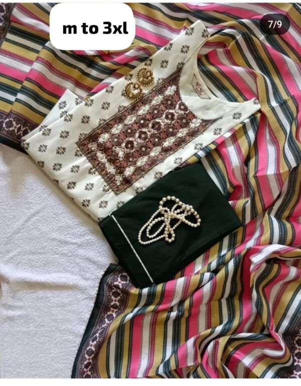 Heavy Party Wear Kurti Pent With Dupatta Set
