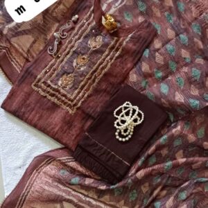 Heavy Party Wear Kurti Pent With Dupatta Set