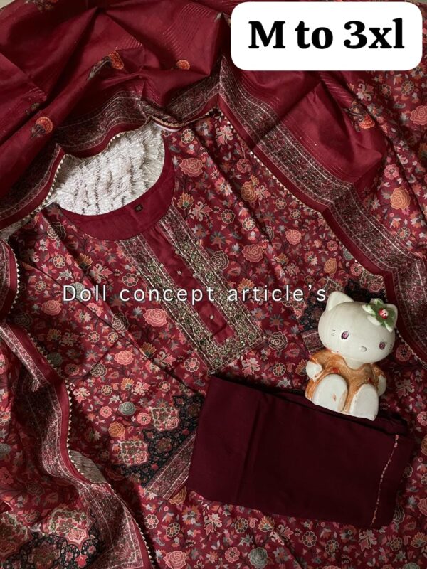 Heavy Party Wear Kurti Pent With Dupatta Set