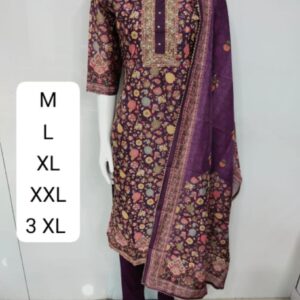 Heavy Party Wear Kurti Pent With Dupatta Set