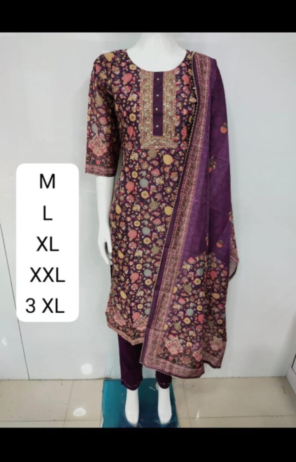 Heavy Party Wear Kurti Pent With Dupatta Set
