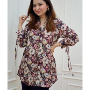 Stylish Poly Rayon Fabric Women's Top
