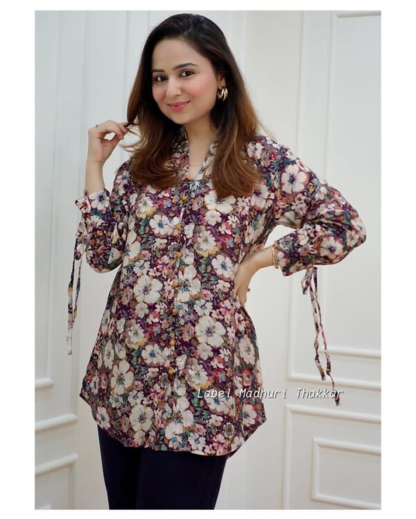 Stylish Poly Rayon Fabric Women's Top