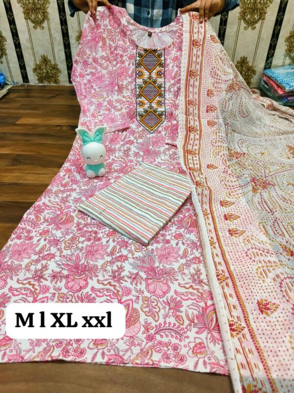 Cotton Kurti Pent 𝐋𝐚𝐭𝐞𝐬𝐭 𝐂𝐨𝐥𝐥𝐞𝐜𝐭𝐢𝐨𝐧 3 Piece Set