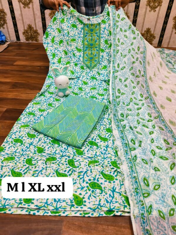 Cotton Kurti Pent 𝐋𝐚𝐭𝐞𝐬𝐭 𝐂𝐨𝐥𝐥𝐞𝐜𝐭𝐢𝐨𝐧 3 Piece Set