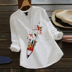 Women's Full Sleeves Rayon Top