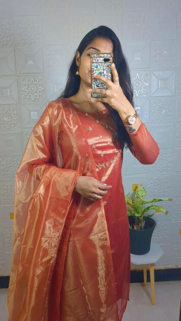 Tissue Net Kurti