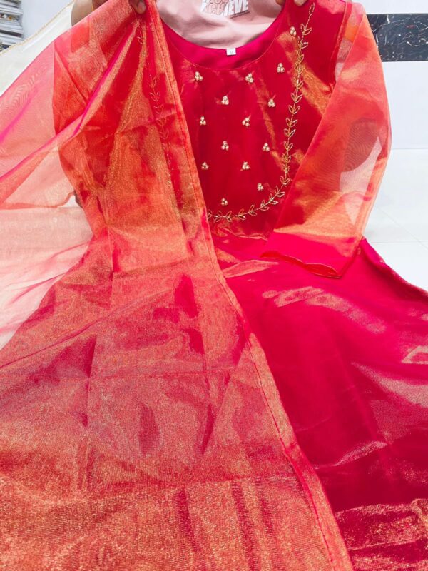Tissue Net Kurti - Image 2