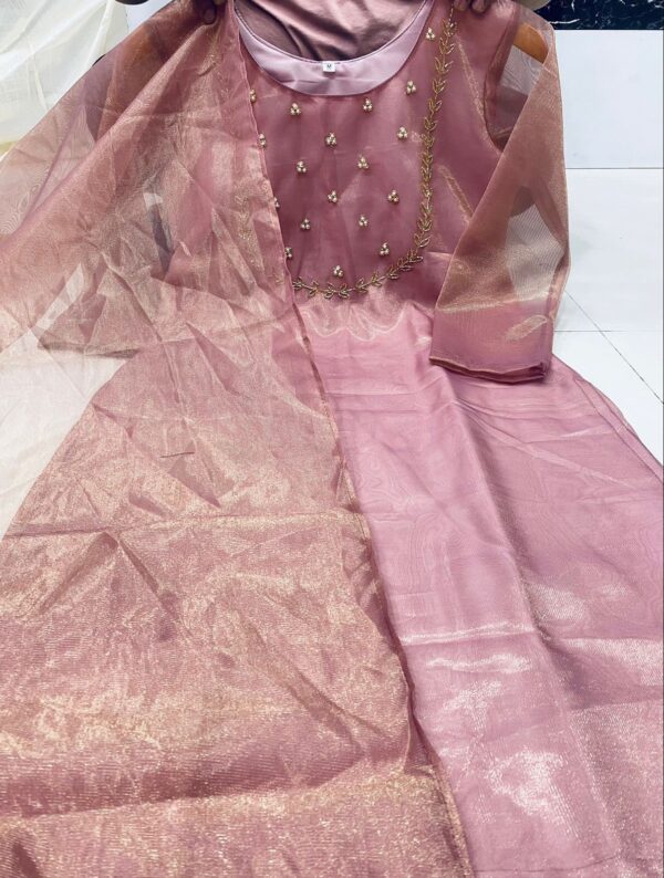 Tissue Net Kurti - Image 3
