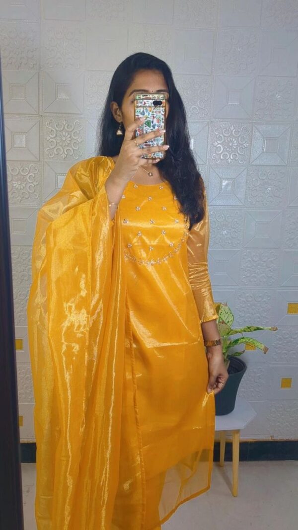 Tissue Net Kurti