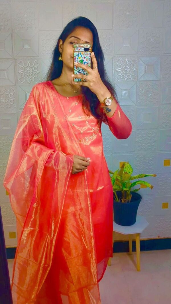 Tissue Net Kurti
