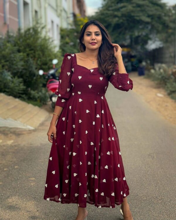 Beautiful Fuax Georgette Kurti