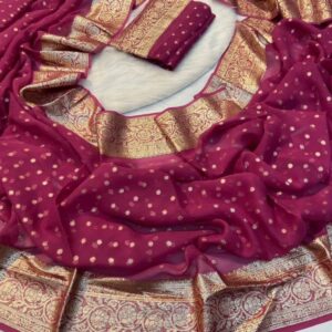 Viscsose Georgette Saree