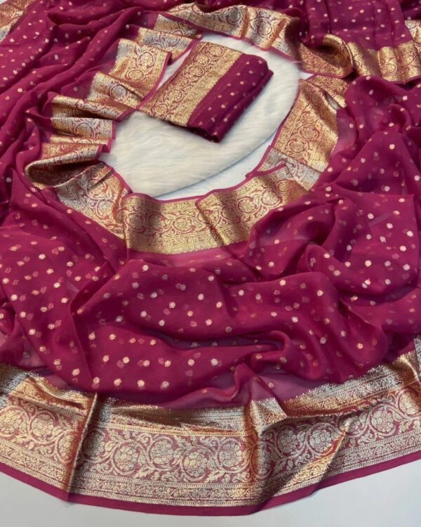 Viscsose Georgette Saree
