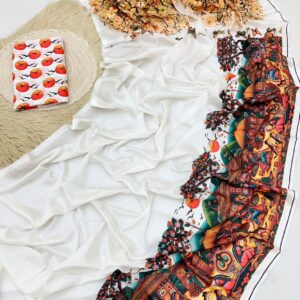 Chinnon Kalamkari Digital Print Saree