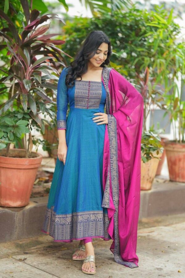 Vichitra Silk Kurti - Image 2