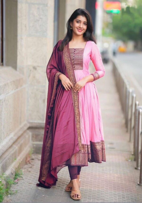 Vichitra Silk Kurti - Image 2